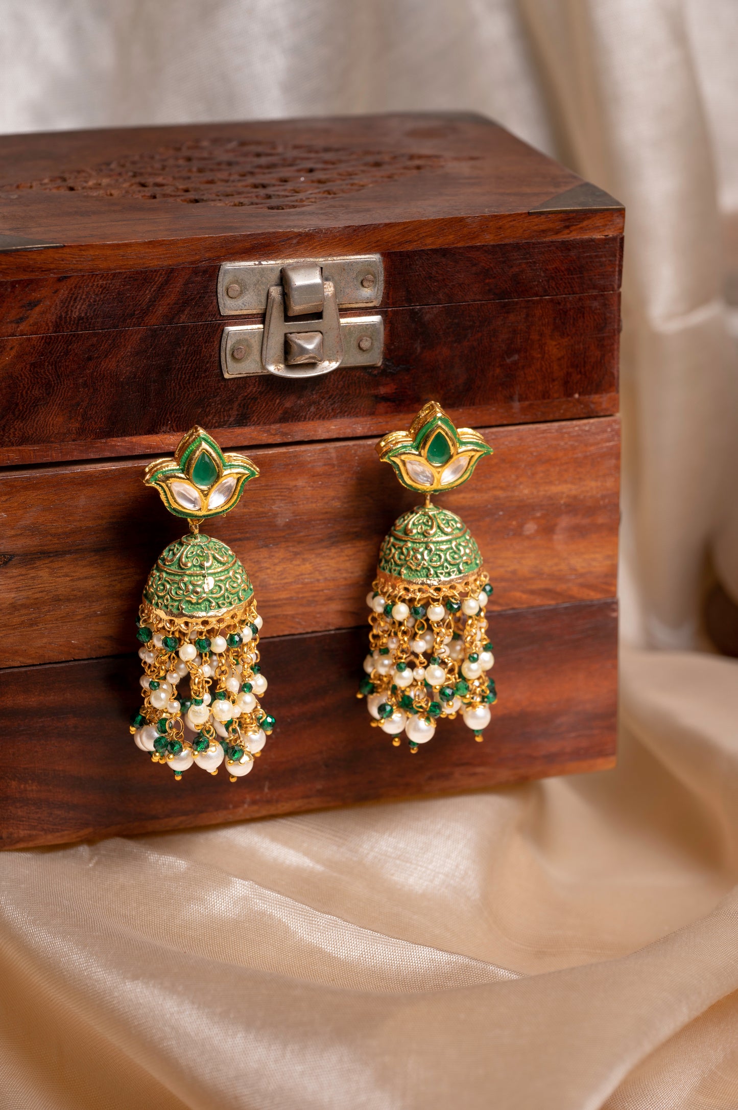 Hara jhumkas