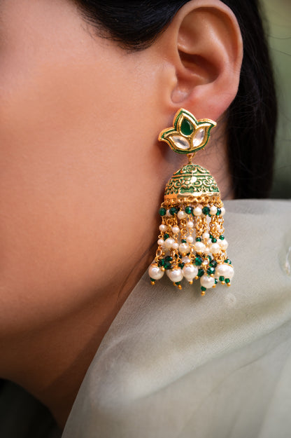 Hara jhumkas