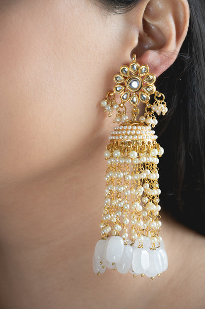 Shvetah jhumkas